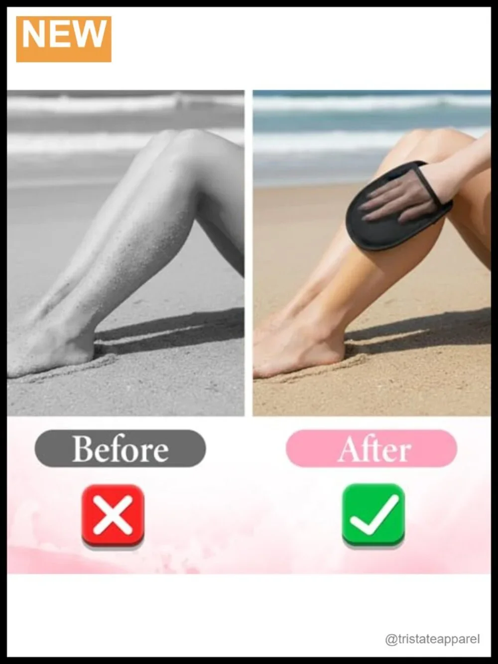 Sand Remover Mitts & Storage Bag for Beach Day Essentials